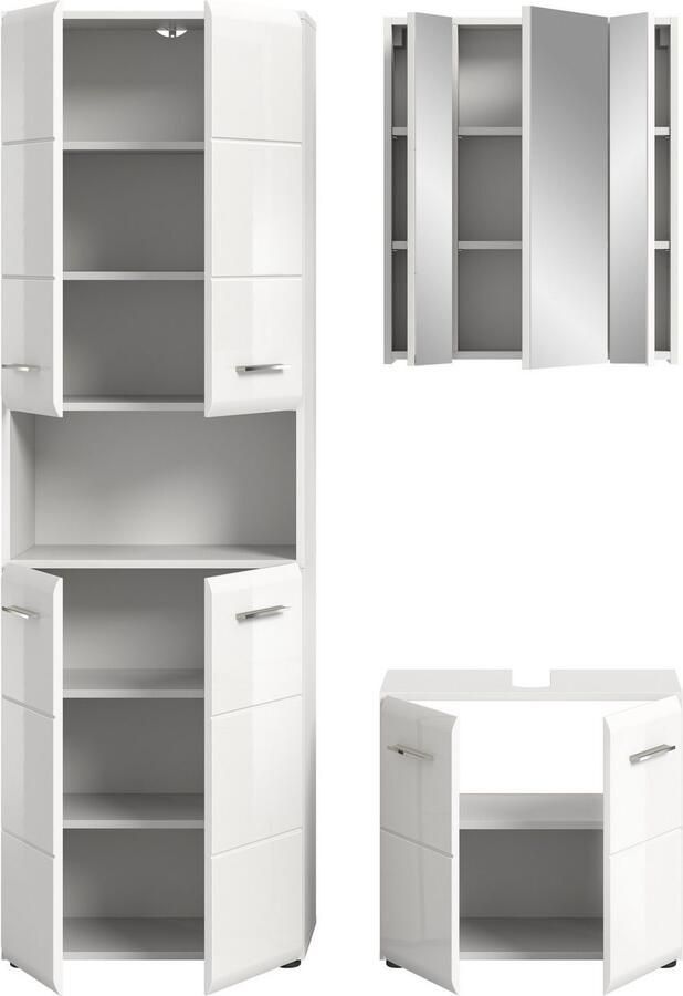 INOSIGN Badmeubelset FLORENZ TOPSELLER! 3-delige badcombinatie hoogwaardige MDF-front - Foto 5