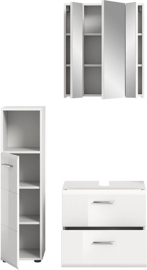 INOSIGN Badmeubelset FLORENZ TOPSELLER! 3-delige badcombinatie hoogwaardige MDF-front - Foto 5