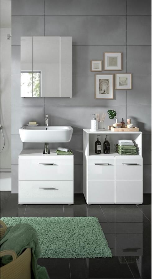 INOSIGN Badmeubelset FLORENZ TOPSELLER! 3-delige badcombinatie hoogwaardige MDF-front - Foto 6