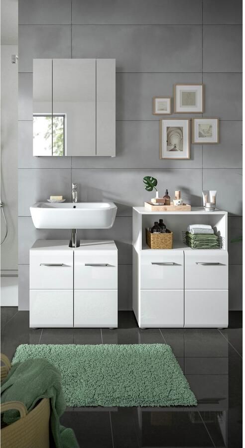 INOSIGN Badmeubelset FLORENZ TOPSELLER! 3-delige badcombinatie hoogwaardige MDF-front - Foto 6