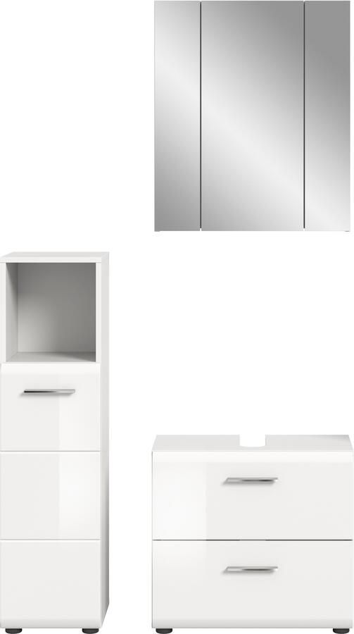 INOSIGN Badmeubelset FLORENZ TOPSELLER! 3-delige badcombinatie hoogwaardige MDF-front - Foto 4