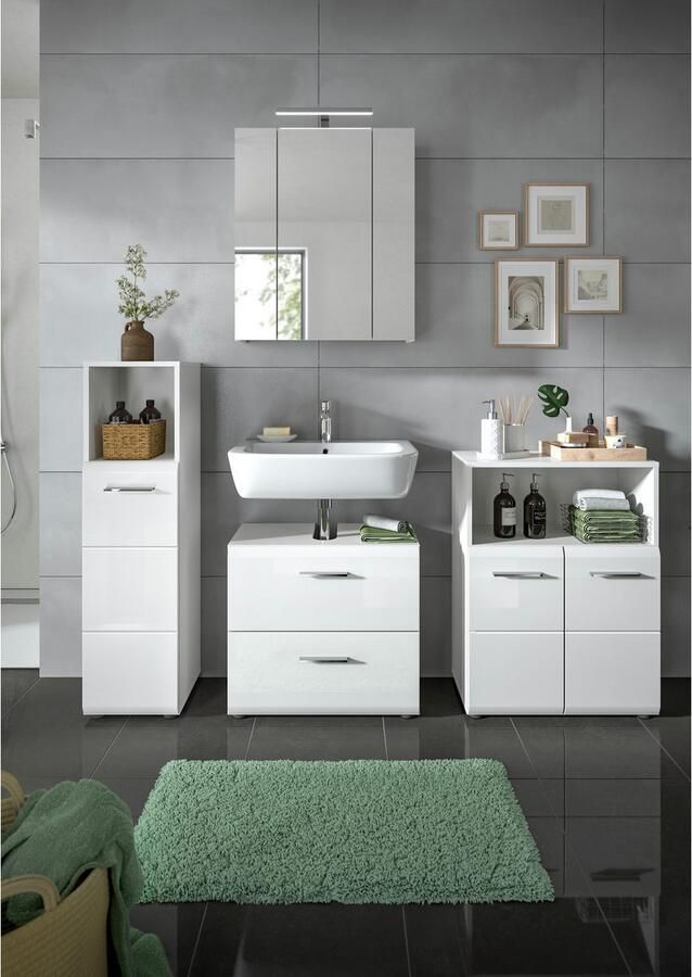 INOSIGN Wastafelonderkast FLORENZ TOPSELLER! Breedte 60 cm 2 lades incl. sifonaansluiting - Foto 4