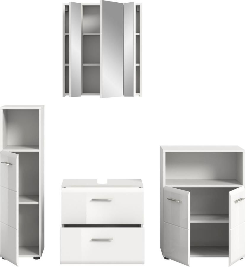 INOSIGN Badmeubelset FLORENZ TOPSELLER! 4-delige badcombinatie hoogwaardige MDF-front - Foto 3