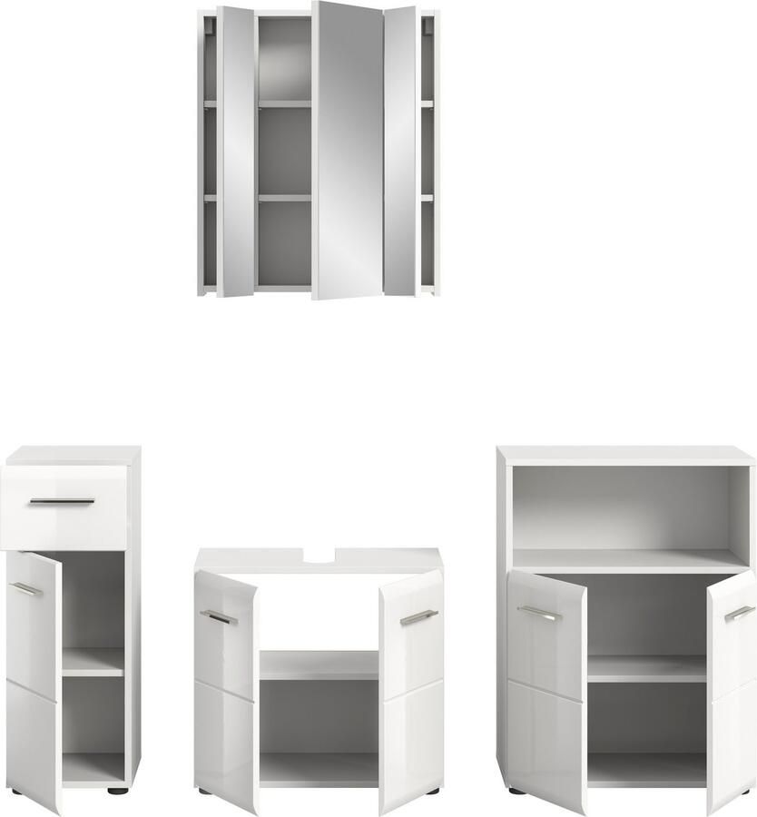 INOSIGN Badmeubelset FLORENZ TOPSELLER! 4-delige badcombinatie hoogwaardige MDF-front - Foto 2