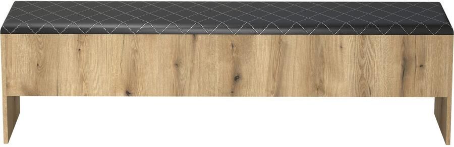 INOSIGN Bank Estepona Opklapbare bedbank bekleding in antraciet met ruitsteek (1 stuk) - Foto 8