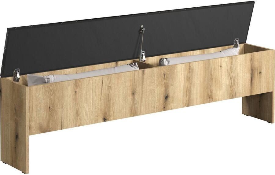 INOSIGN Bank Estepona Opklapbare bedbank bekleding in antraciet met ruitsteek (1 stuk) - Foto 6