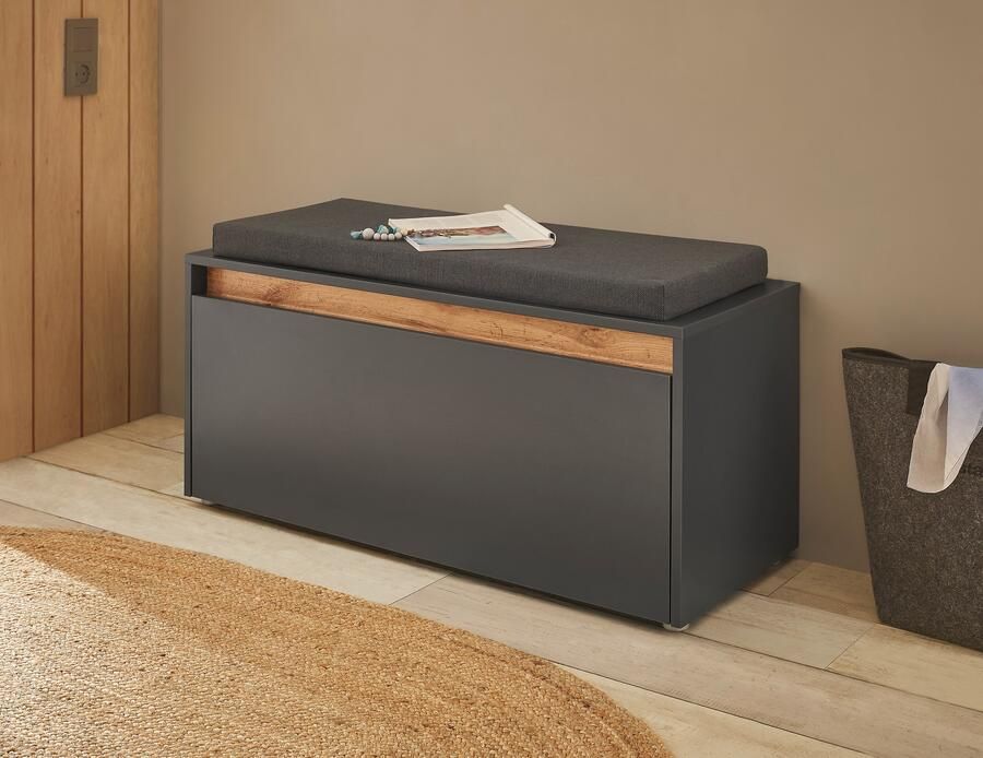 INOSIGN Bank GiRON CiTY Garderobebank met klep Zitbank in vier kleuren (2 stuks) - Foto 7