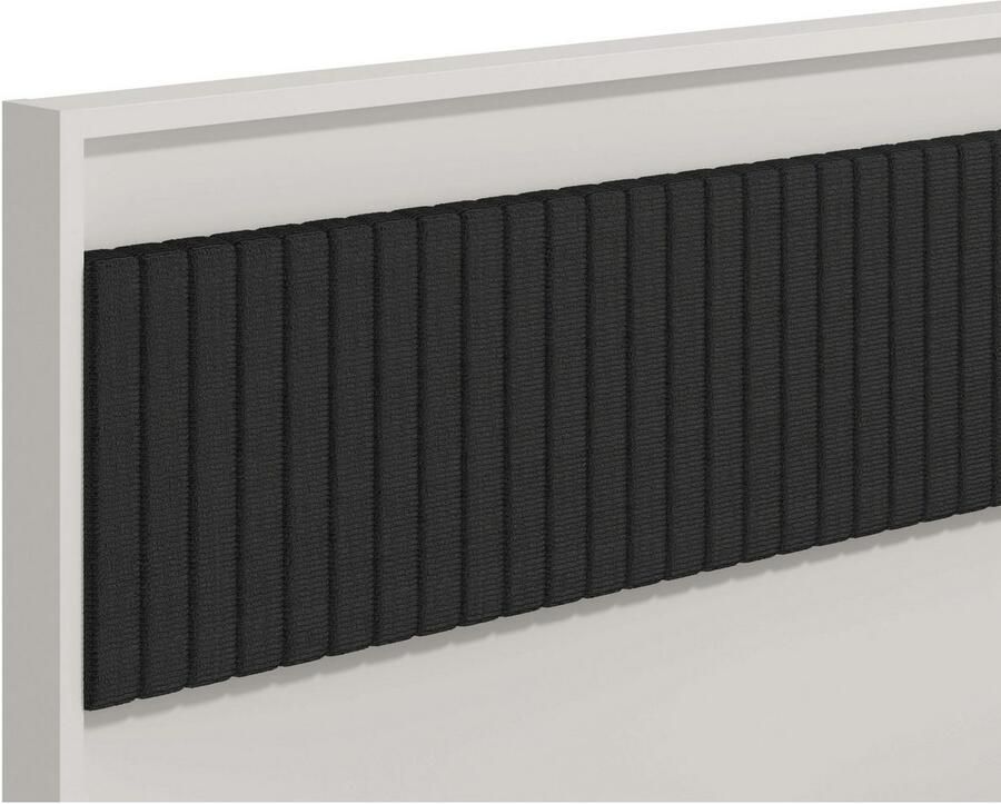 INOSIGN Bedframe Ascalon gepolsterde rugleuning bekleed met zachte cordstof Ligoppervlakken 160 of 180x200 cm FSC -gecertificeerd houtmateriaal