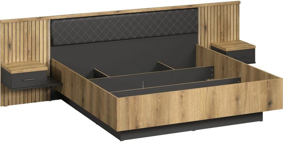 INOSIGN Bedframe Estepona Bed 180x200 cm inclusief nachtkastjes met indirecte verlichting (1-delig) - Foto 5