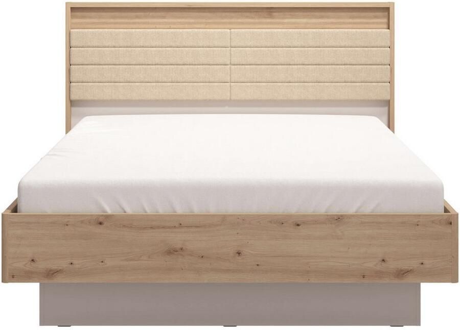 INOSIGN Bedframe Modena met gedeeltelijk gepolsterde hoofdeinde 160 of 180x200cm fsc -gecertificeerd trendkleur cashmere - Foto 2