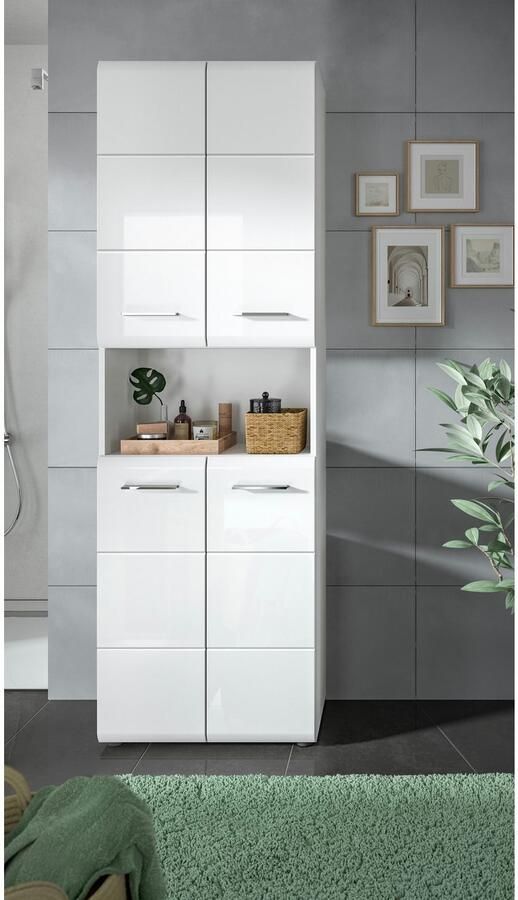 INOSIGN Bergkast FLORENZ TOPSELLER! Hoogte 185 cm 4 deuren 4 legplanken 1 open vak - Foto 4