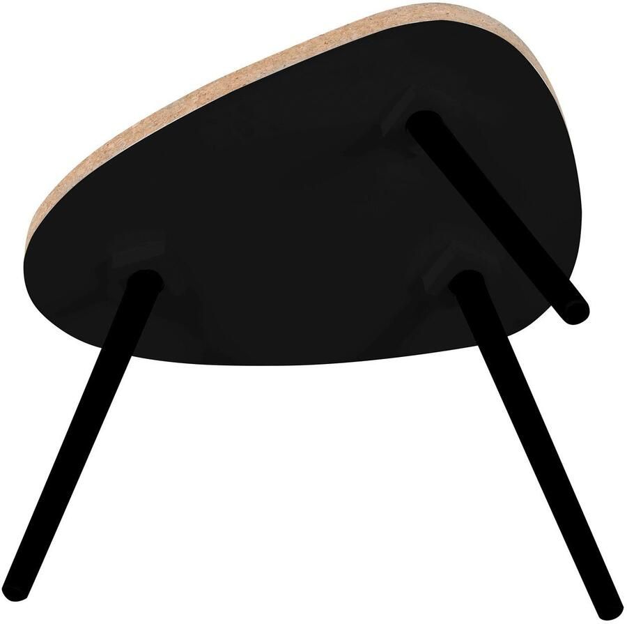 Artistiq Living Salontafel Micayla Kurk Set van 2 stuks Zwart