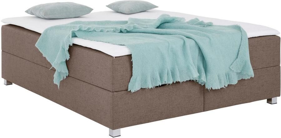 INOSIGN Boxspring Alexis zonder hoofdbord ideaal voor ruimtes met schuine plafonds in 4 breedten - Foto 6