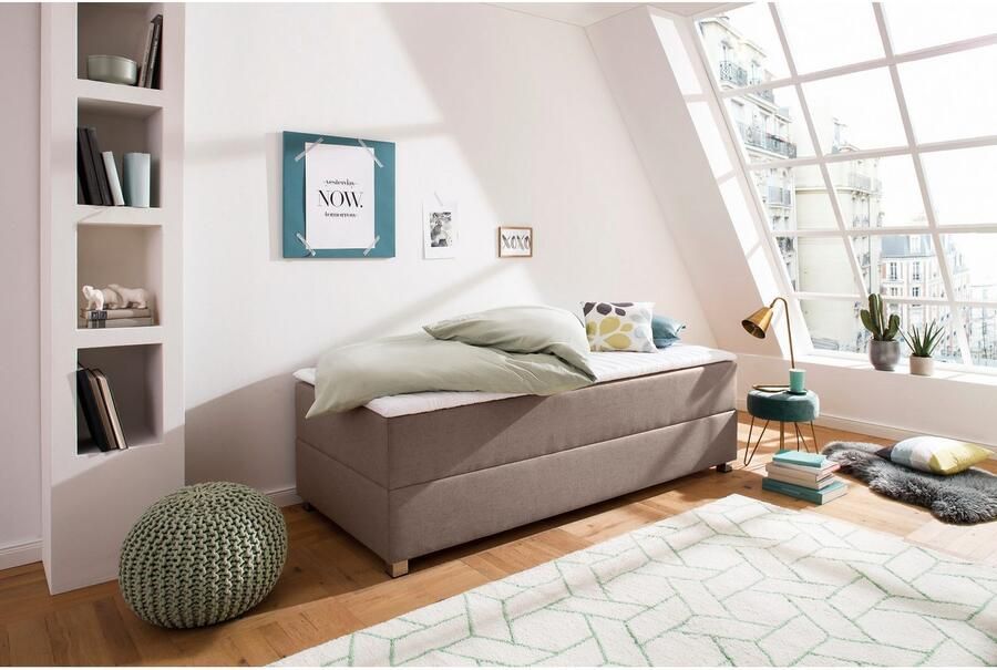 INOSIGN Boxspring Alexis zonder hoofdbord ideaal voor ruimtes met schuine plafonds in 4 breedten - Foto 5