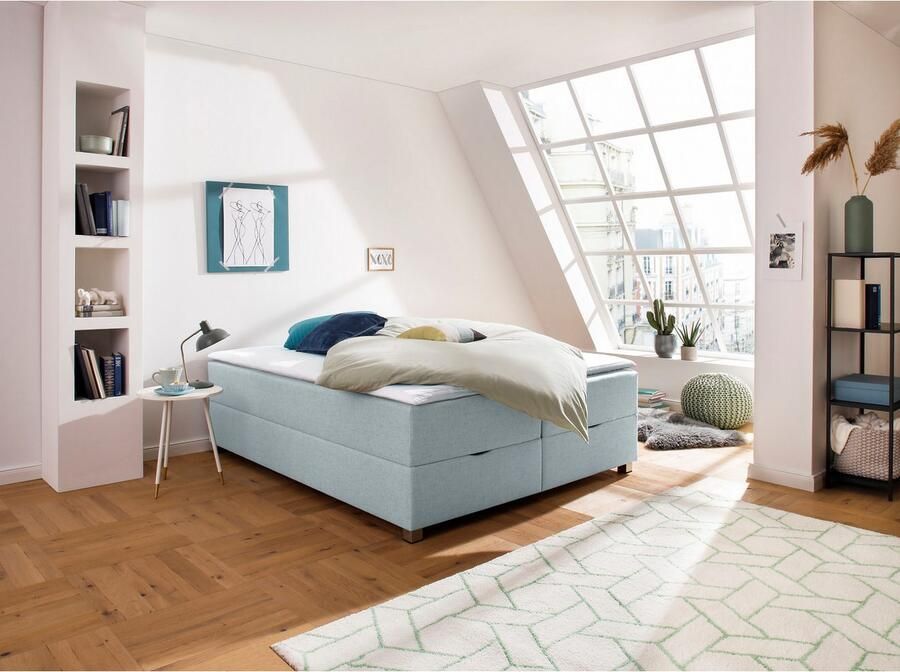 INOSIGN Boxspring Alexis zonder hoofdbord ideaal voor ruimtes met schuine plafonds in 4 breedten - Foto 2