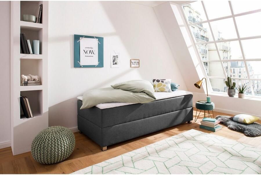 INOSIGN Boxspring Alexis zonder hoofdbord ideaal voor ruimtes met schuine plafonds in 4 breedten - Foto 6