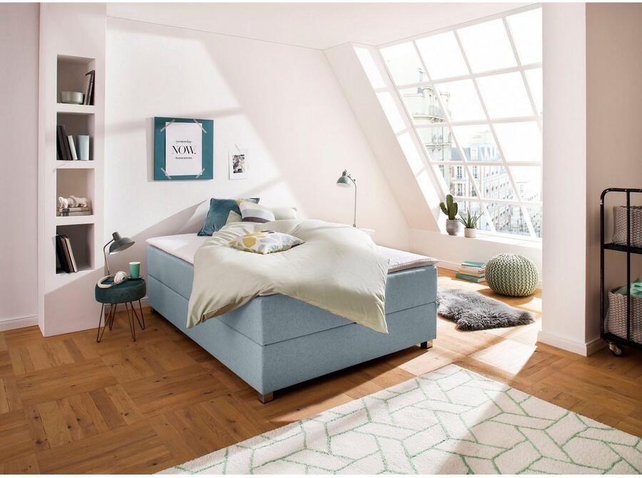 INOSIGN Boxspring Alexis zonder hoofdbord ideaal voor ruimtes met schuine plafonds in 4 breedten - Foto 9