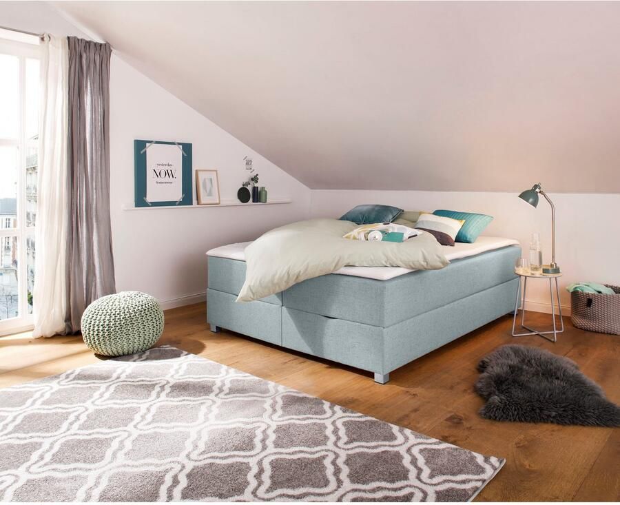 INOSIGN Boxspring Alexis zonder hoofdbord ideaal voor ruimtes met schuine plafonds in 4 breedten - Foto 2