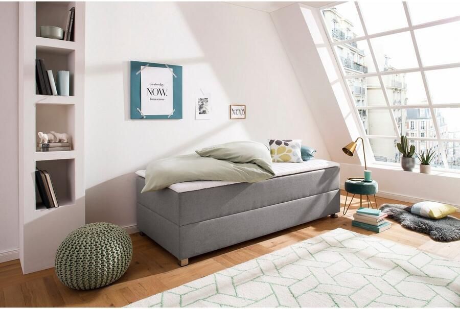 INOSIGN Boxspring Alexis zonder hoofdbord ideaal voor ruimtes met schuine plafonds in 4 breedten - Foto 6