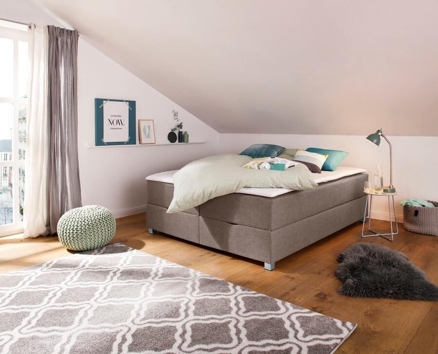 INOSIGN Boxspring Alexis zonder hoofdbord ideaal voor ruimtes met schuine plafonds in 4 breedten - Foto 2