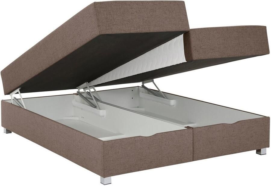 INOSIGN Boxspring Alexis zonder hoofdbord ideaal voor ruimtes met schuine plafonds in 4 breedten - Foto 5