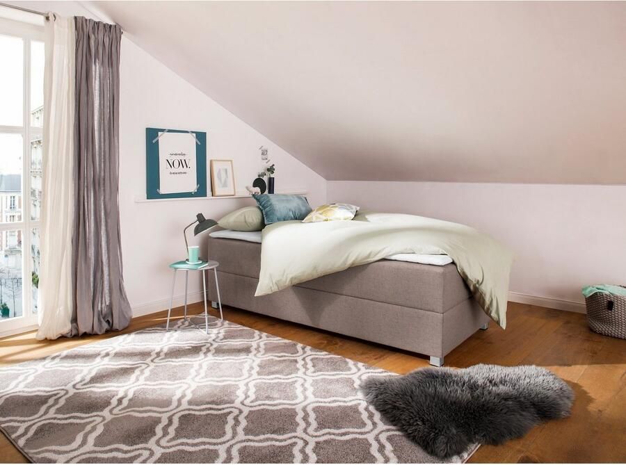 INOSIGN Boxspring Alexis zonder hoofdbord ideaal voor ruimtes met schuine plafonds in 4 breedten - Foto 4