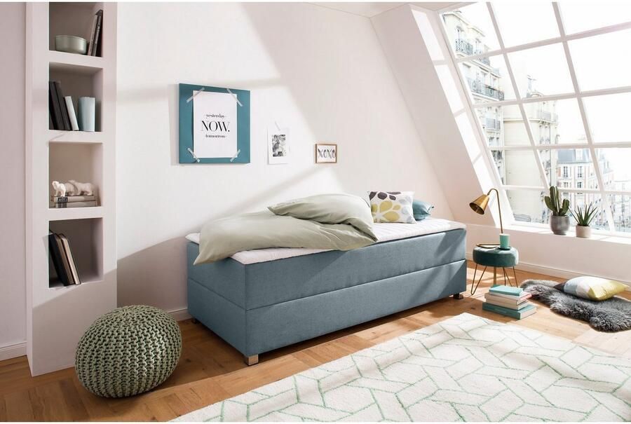 INOSIGN Boxspring Alexis zonder hoofdbord ideaal voor ruimtes met schuine plafonds in 4 breedten - Foto 6