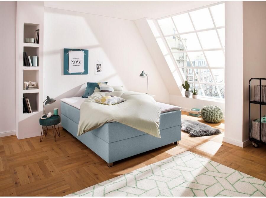 INOSIGN Boxspring Alexis zonder hoofdbord ideaal voor ruimtes met schuine plafonds in 4 breedten - Foto 4