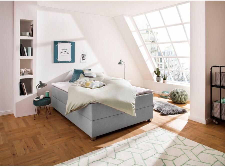 INOSIGN Boxspring Alexis zonder hoofdbord ideaal voor ruimtes met schuine plafonds in 4 breedten - Foto 4