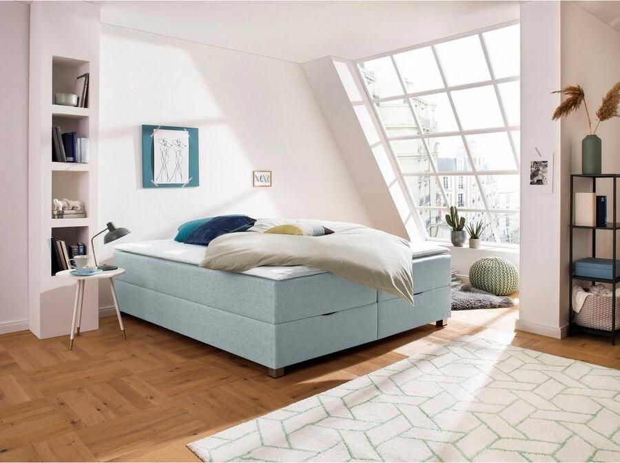 INOSIGN Boxspring Alexis zonder hoofdbord ideaal voor ruimtes met schuine plafonds in 4 breedten - Foto 2