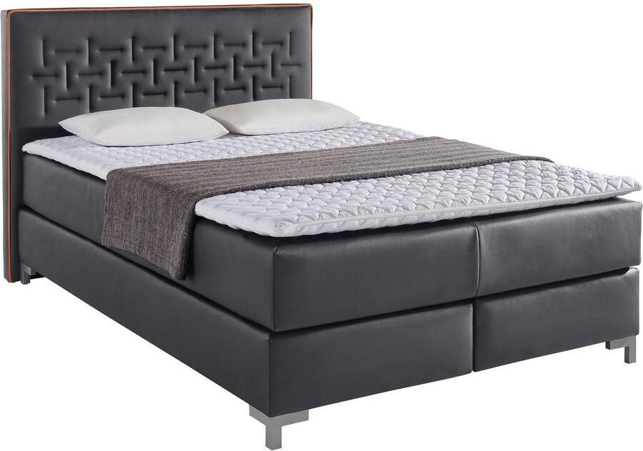 INOSIGN Boxspring Coos met bijzondere stiksels in het hoofdbord 3 matrassoorten 2 hardheden - Foto 4