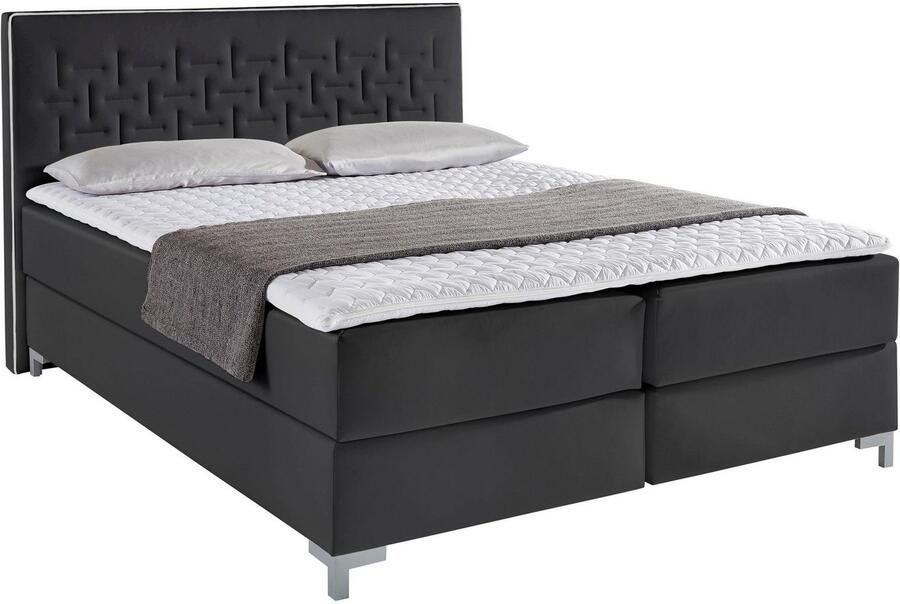 INOSIGN Boxspring Coos met bijzondere stiksels in het hoofdbord 3 matrassoorten 2 hardheden - Foto 5