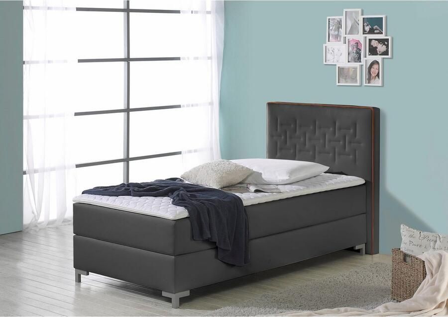 INOSIGN Boxspring Coos met bijzondere stiksels in het hoofdbord 3 matrassoorten 2 hardheden - Foto 2