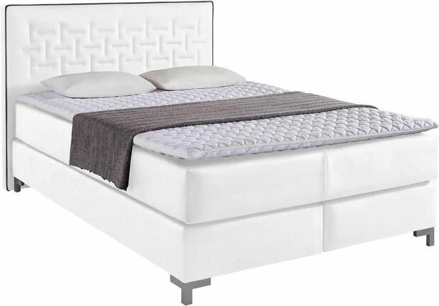 INOSIGN Boxspring Coos met bijzondere stiksels in het hoofdbord 3 matrassoorten 2 hardheden - Foto 4