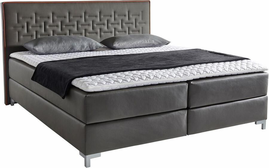 INOSIGN Boxspring Coos met bijzondere stiksels in het hoofdbord 3 matrassoorten 2 hardheden - Foto 5