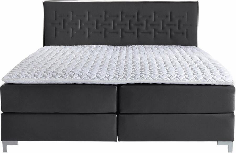 INOSIGN Boxspring Coos met bijzondere stiksels in het hoofdbord 3 matrassoorten 2 hardheden - Foto 4