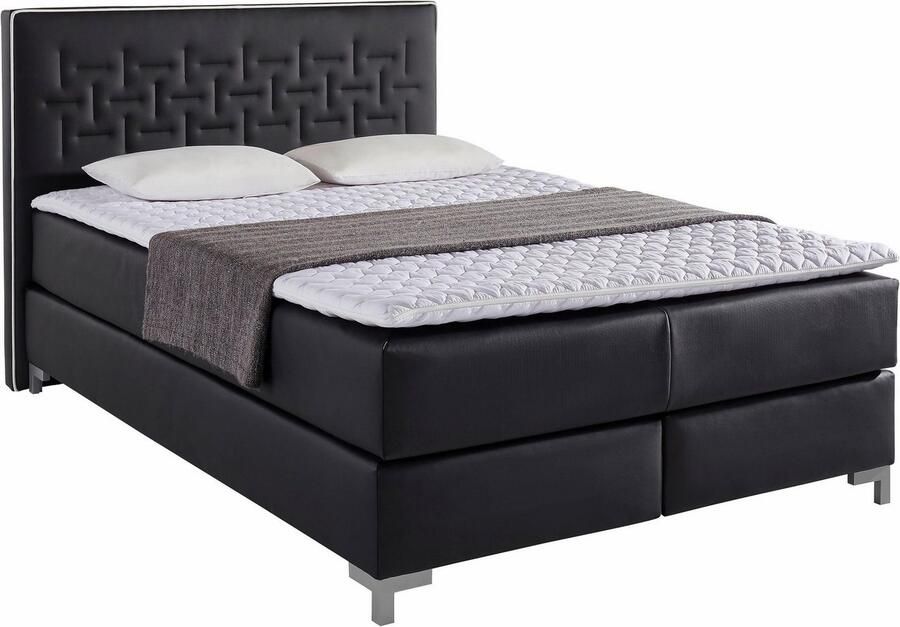 INOSIGN Boxspring Coos met bijzondere stiksels in het hoofdbord 3 matrassoorten 2 hardheden - Foto 4