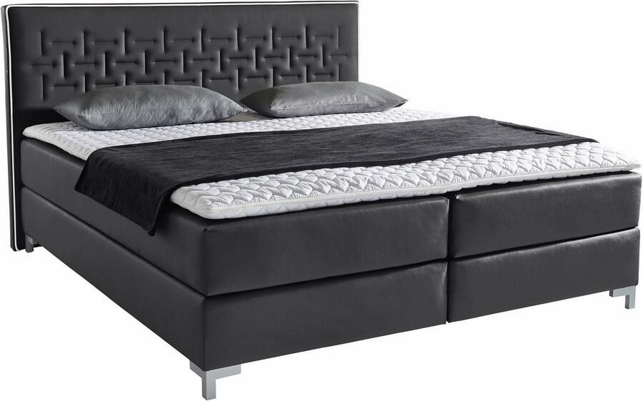 INOSIGN Boxspring Coos met bijzondere stiksels in het hoofdbord 3 matrassoorten 2 hardheden - Foto 5