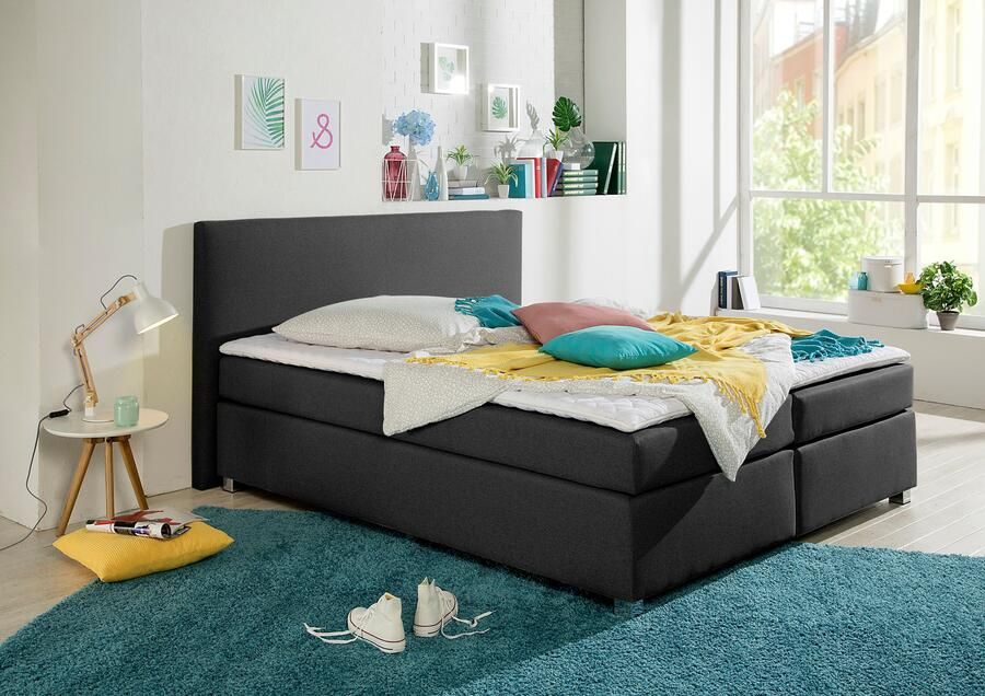 INOSIGN Boxspring Eliana incl. topmatras in 4 breedten 3 matrassoorten en 2 hardheden - Foto 2