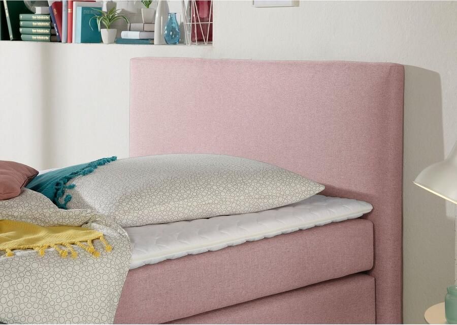 INOSIGN Boxspring Eliana incl. topmatras in 4 breedten 3 matrassoorten en 2 hardheden