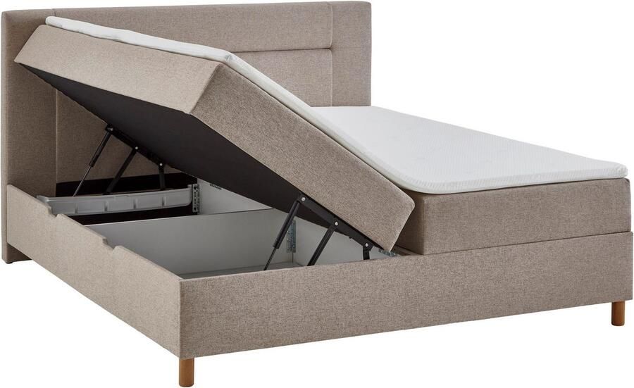 INOSIGN Boxspring Escalon II boxbed met opbergruimte inclusief topper - Foto 9