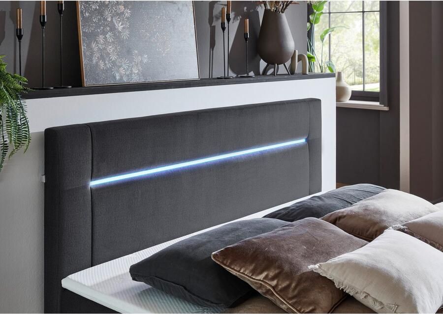 INOSIGN Boxspring Escalon LED met opbergruimte inclusief topper LED-lichtstrip in het hoofdeinde - Foto 3