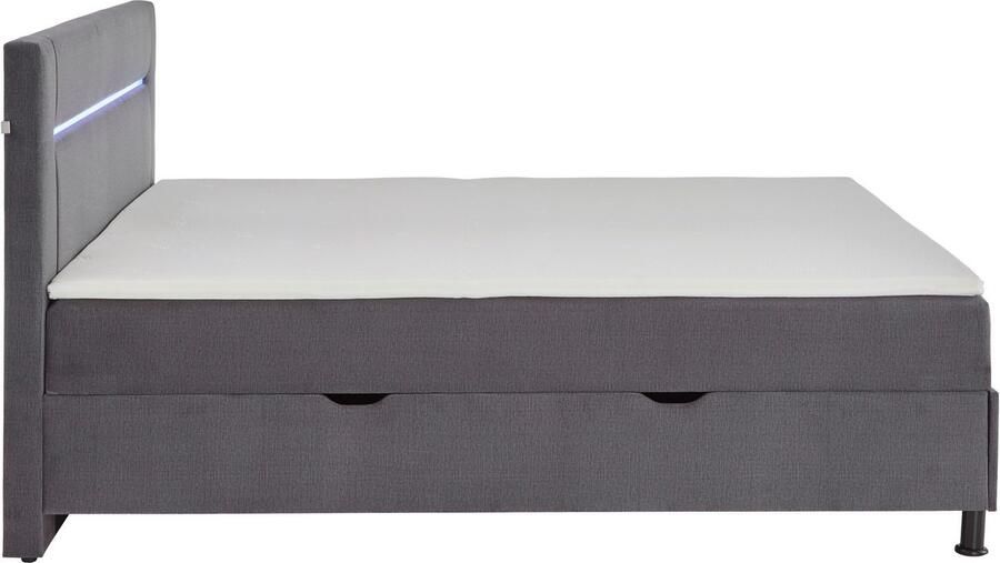 INOSIGN Boxspring Escalon LED met opbergruimte inclusief topper LED-lichtstrip in het hoofdeinde - Foto 9