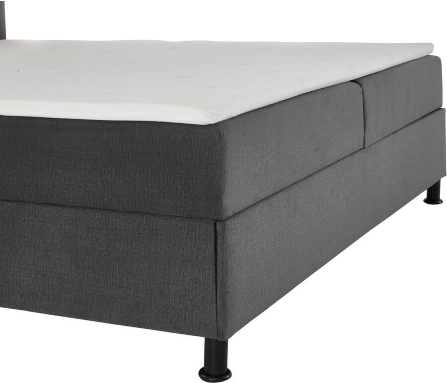 INOSIGN Boxspring Escalon LED met opbergruimte inclusief topper LED-lichtstrip in het hoofdeinde