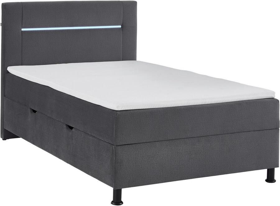 INOSIGN Boxspring Escalon LED met opbergruimte inclusief topper LED-lichtstrip in het hoofdeinde - Foto 4