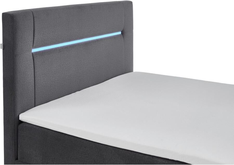 INOSIGN Boxspring Escalon LED met opbergruimte inclusief topper LED-lichtstrip in het hoofdeinde - Foto 9