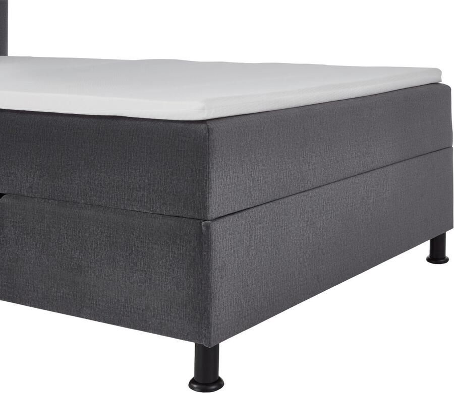 INOSIGN Boxspring Escalon LED met opbergruimte inclusief topper LED-lichtstrip in het hoofdeinde - Foto 2