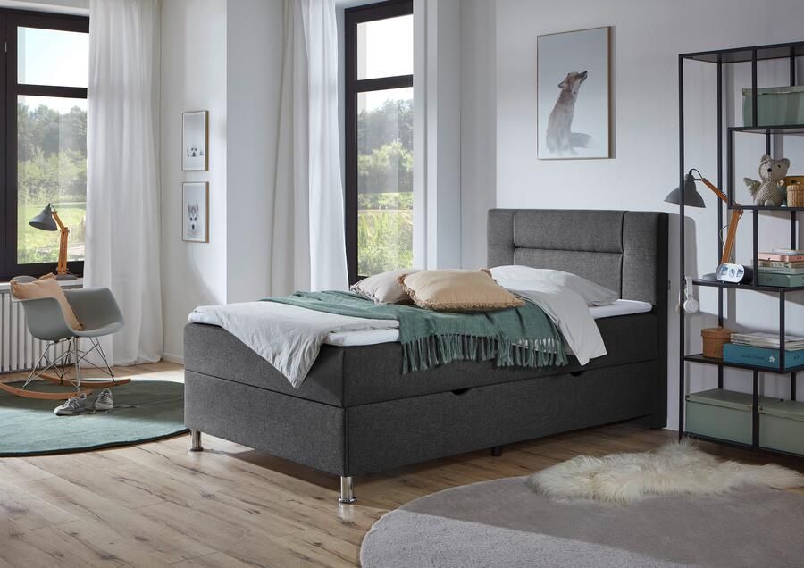 INOSIGN Boxspring Escalon met opbergruimte inclusief topper beschikbaar in de breedtes 120x200 cm en 180x200 cm - Foto 11