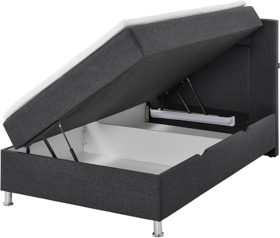 INOSIGN Boxspring Escalon met opbergruimte inclusief topper beschikbaar in de breedtes 120x200 cm en 180x200 cm - Foto 2