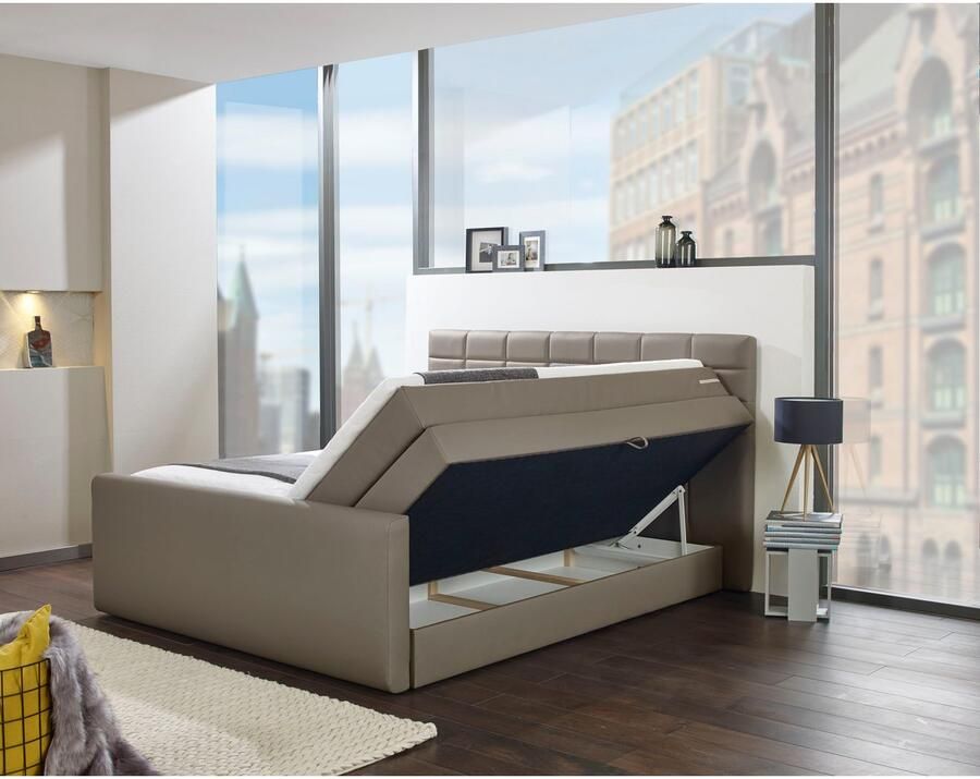 INOSIGN Boxspring Lethbridge incl. bedbox en matrastopper twee matrastypes in h2